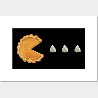 Pumpkin Pie Pacman Posters and Art